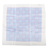 Blue And Pink Squares Large Silk Pocket Square